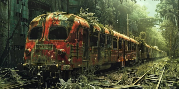 Natures Reclamation The Apocalyptic Train