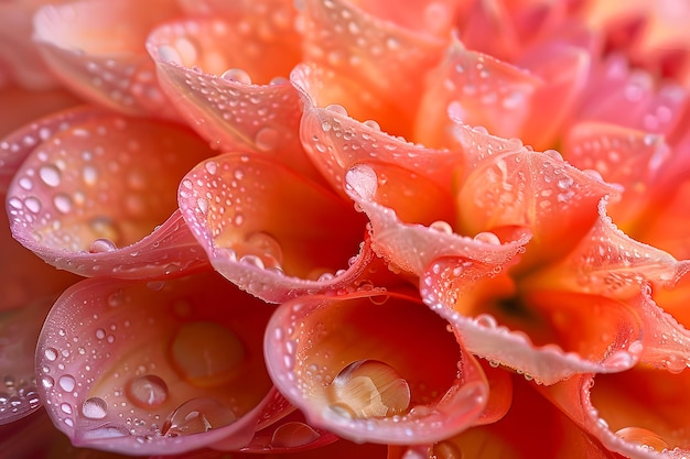 Natures Soft Touch Delicate Rose Petal Macro Velvety Texture and Dewdrops