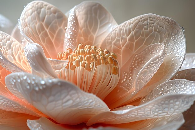 Natures Soft Touch Delicate Rose Petal Macro Velvety Texture and Dewdrops