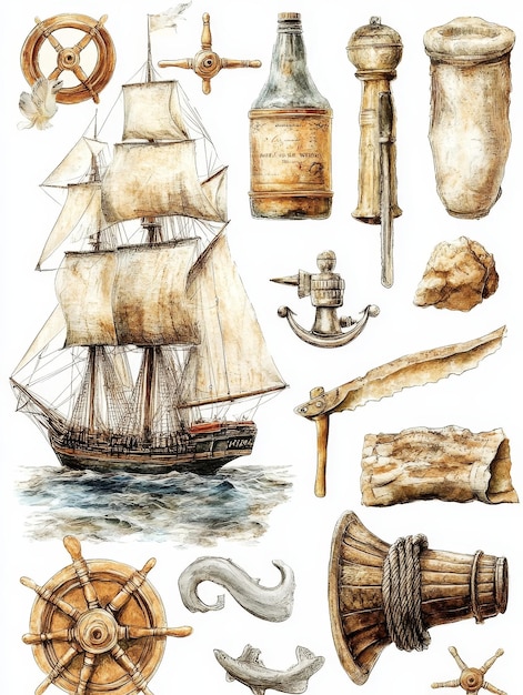 Nautical Treasures A Watercolor Collection