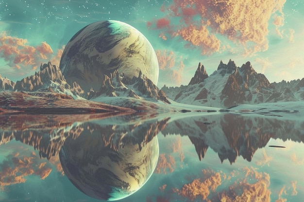 Navigate the mirror planets shifting reflections w generative ai