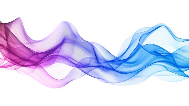 Navigate the sea of change with fluid gradient lines in a single wave style isolated on solid white background