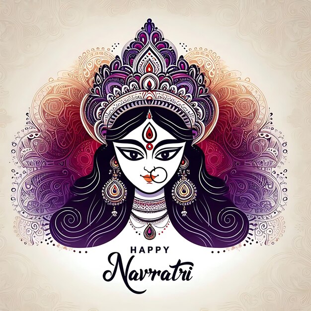 Photo navratri indian festival beautiful background art