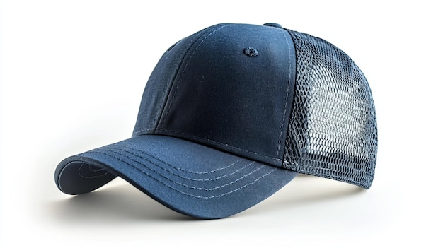 Navy Blue Mesh Back Baseball Cap