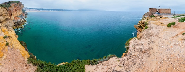 Nazare coast panorama Portugal