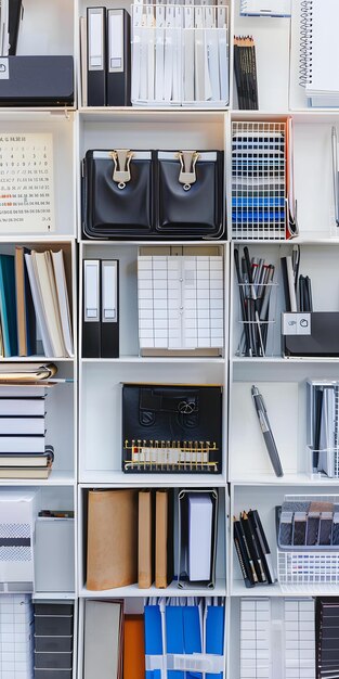 Neat Office Supplies Display