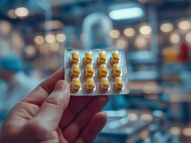 Photo neatly arranged colorful pill boxes on a bright white table by a window