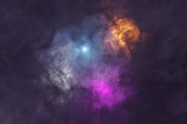 Nebula 3d rendering deep space background illustration Space nebula for use with projects on science research and education Deep space nebula Bursting Nebula