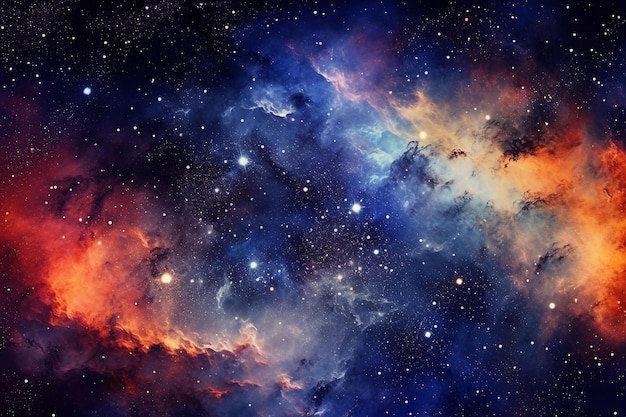 Nebula galaxies and dust in space Abstract background