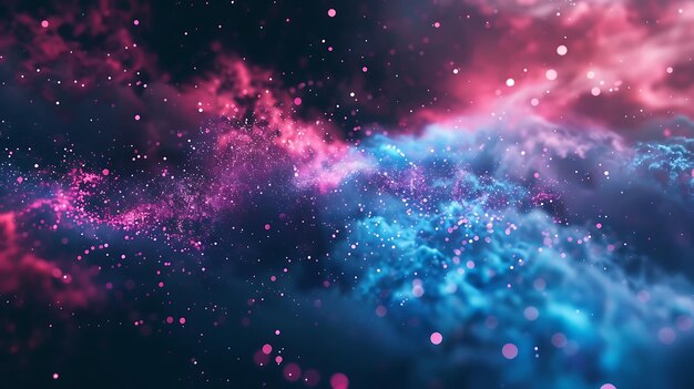 Photo nebula and stars in deep space science fiction wallpaper