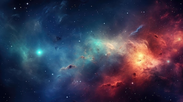 Nebulaic Space Background with Cosmic Elements