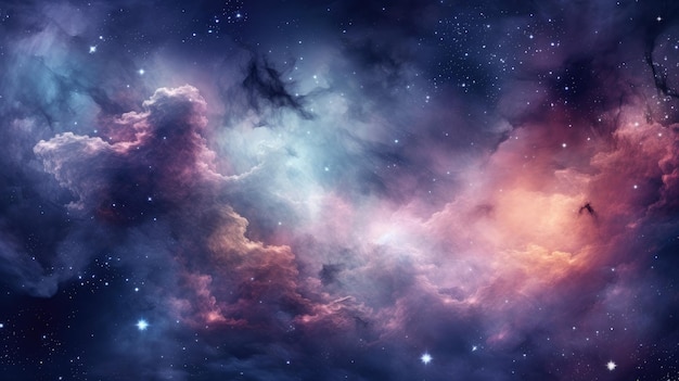 Nebulaic Space Background with Cosmic Elements