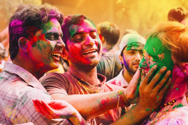 Nehru University celebrate festival Holi in Delhi India Holi is a spring festival celebrated