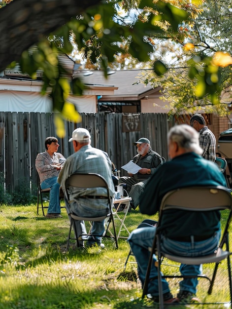 Photo neighborhood preparedness meeting