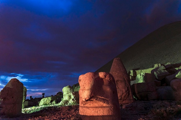 Nemrut mountain heads of Gods and kings of Commagene Kingdom Unesco World Heritage