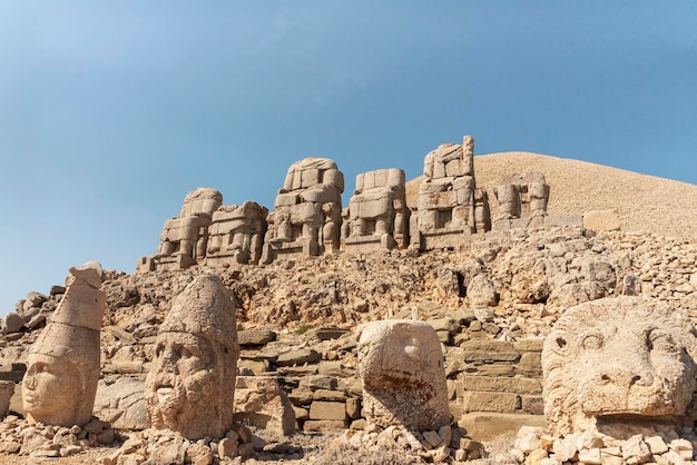 Nemrut mountain heads of Gods and kings of Commagene Kingdom Unesco World Heritage