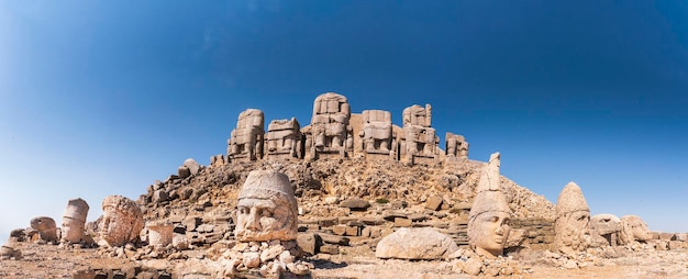 Nemrut mountain the mountain of Gods and Kings panoramic view