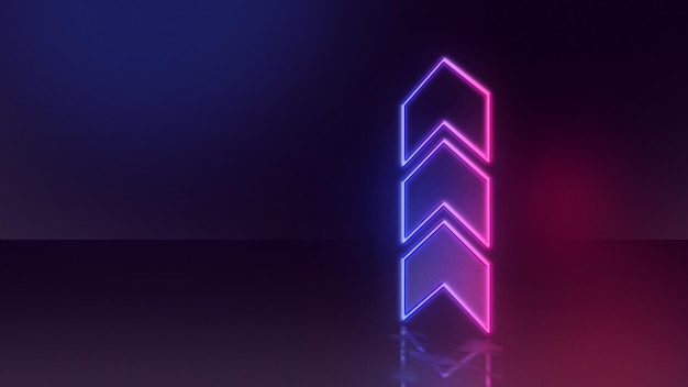 neon arrows symbol