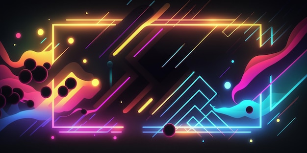 neon background abstract