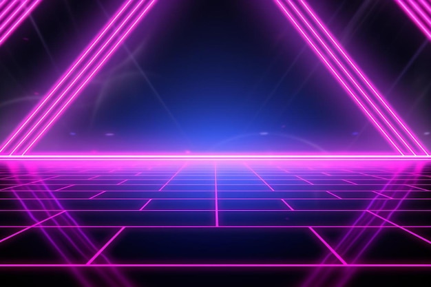 neon background and copy space