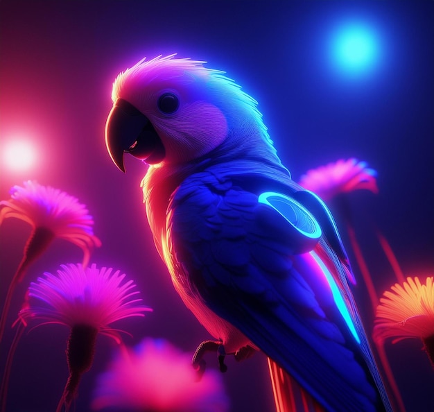 Neon bird