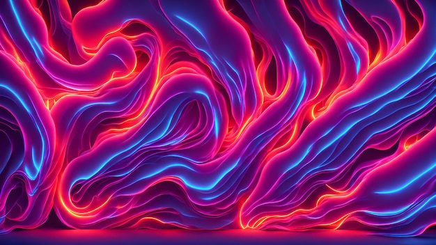 Neon Blaze Bright background shadow 3d wallpaper