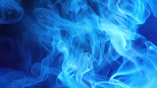 Neon Blue Smoke Background