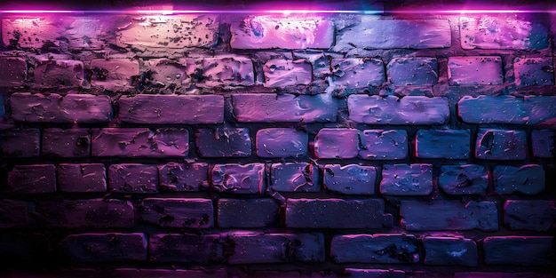 neon brick wall Luminous Lilac color seamless background Concept Neon Photography Brick Wall Background Luminous Lilac Colorful Props Seamless Backdrop