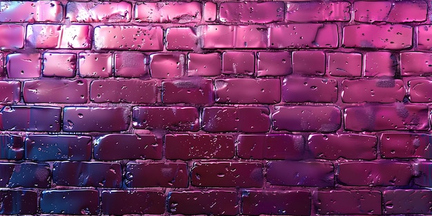 neon brick wall Magenta Madness color seamless background Concept Colorful Props Bright Lights Urban Setting Vibrant Colors Seamless Backdrop