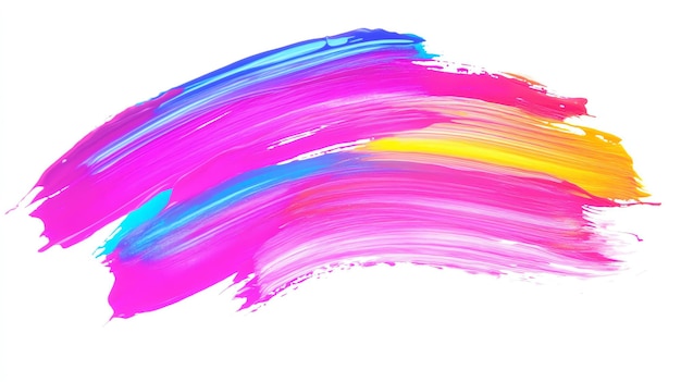 neon Brush strokes realistic