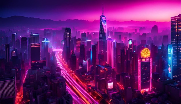 Neon City Glow