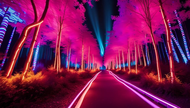 Neon Electric Forest