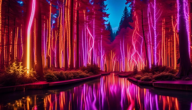 Neon Electric Forest