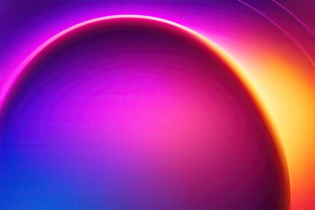 Neon glow composition circular gradient background design ai generative