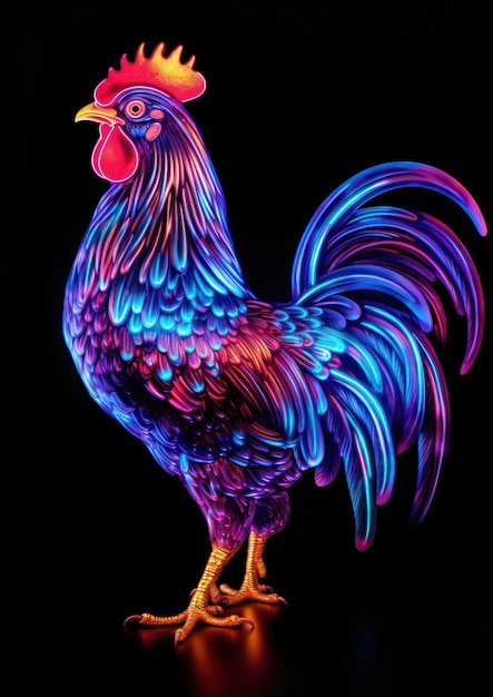 Neon Hen chicken poultry animal