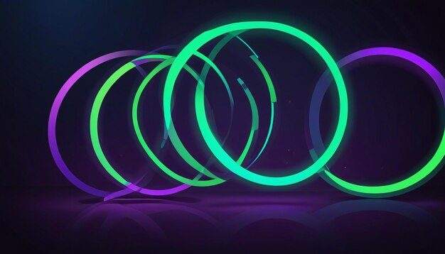 Neon Hoop Show on Stage