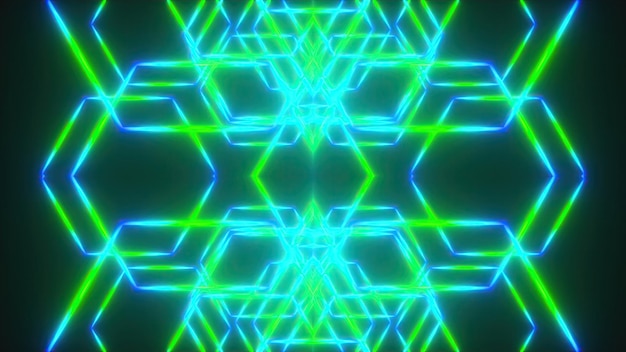 Neon kaleidoscope