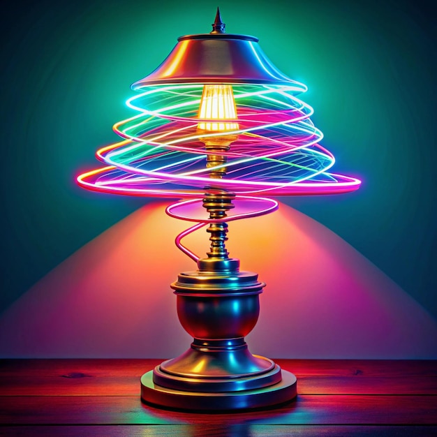 Neon lamp beautiful light painting