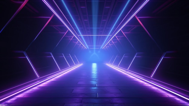 Neon lasers glowing beam scifi futuristic retro