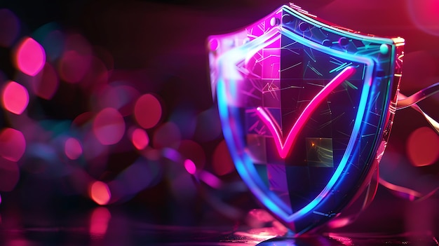 a neon letter v is illuminated by a neon light