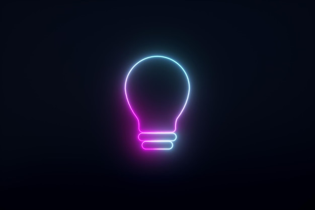 Neon light bulb