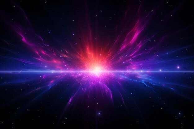 Neon Light Explosion in Outer Space No people neon light wallpaper background