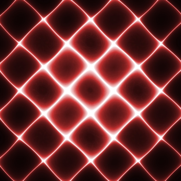 Neon light grid. Abstract fractal design