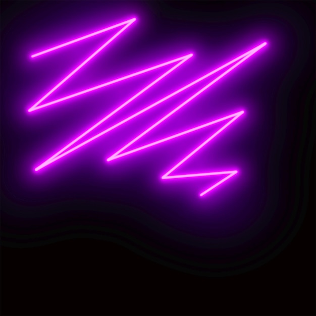 Neon Light Overlay Effect with black background