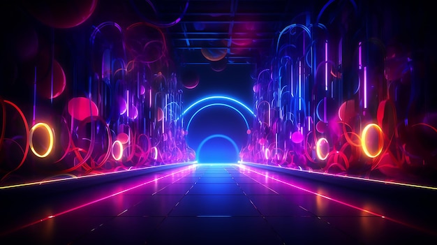 Neon Light Wallpaper Illumination