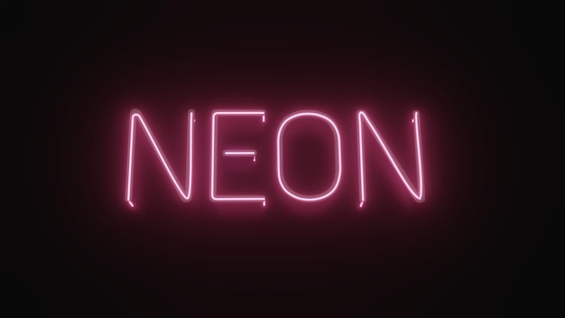 Neon light wallpaper written neon