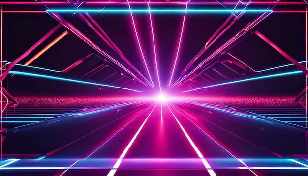 Neon lights background design