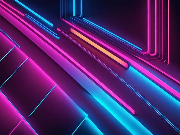 Photo neon lights background