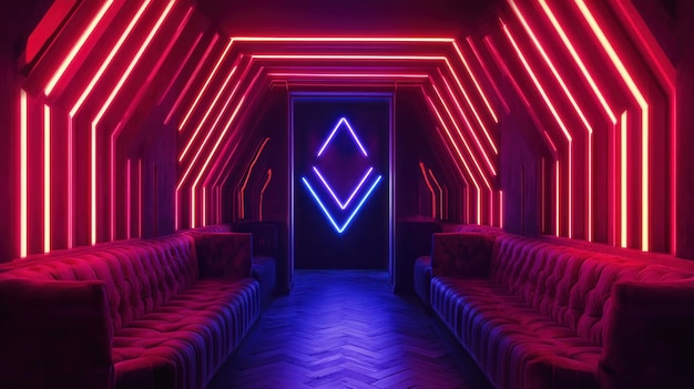 Neon Lights in a Club