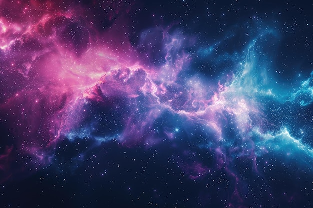 Neon Nebula high resolution 13k background for sci fi and gaming related content